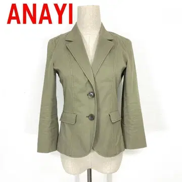 A3960 아나이 테일러드 자켓 7부 소매 면 린넨 베이지 36