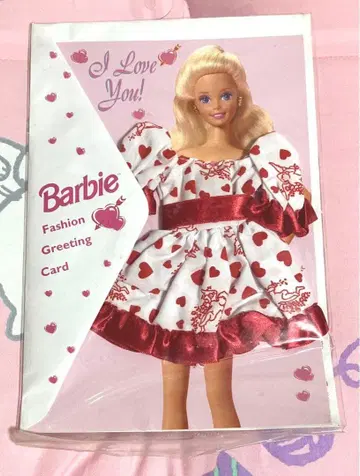 바비 패션 그리팅 카드 발렌타인 원피스