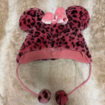 디즈니 팬캡 미니 레오파드 무늬