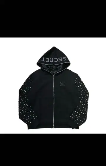 블랙 후드티 SECRET 셋업