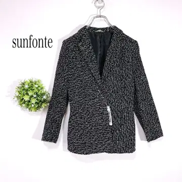 산폰테 [7AR] 트위드 테일러드 자켓 울 혼방 2버튼