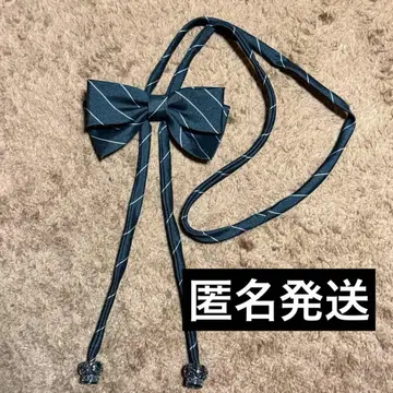 블랙피스나우 리본형 루프 타이