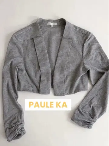 PAULE KA 폴카 볼레로 그레이 노카라 입학식 관혼상제