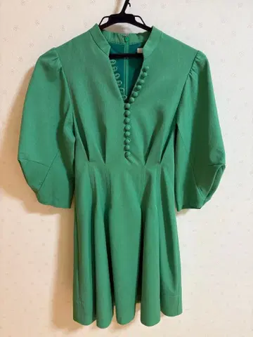 Lilly Brown 그린 미니 원피스 0 사이즈