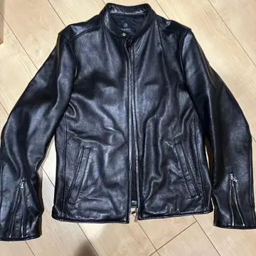 나노 유니버스 싱글 라이더 자켓 램 가죽 블랙 L