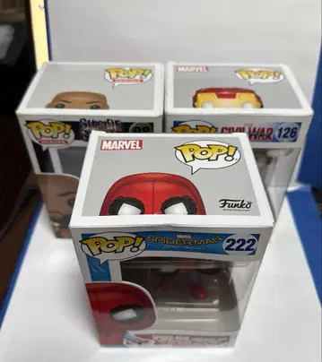 Pop! 스파이더맨, 아이언맨, 데드스탁 3체 세트