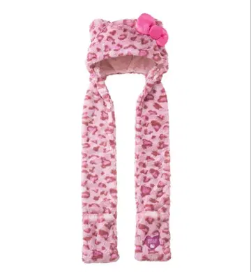 USJ 유니버셜 레오파드 무늬 키티 머플러 햇