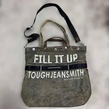TOUGH JEANSMITH 토트백 카키/블랙
