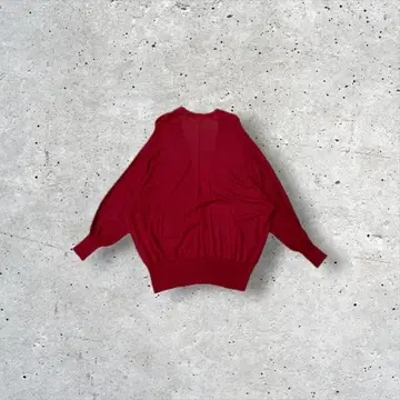 빨간색 오버 사이즈 가디건