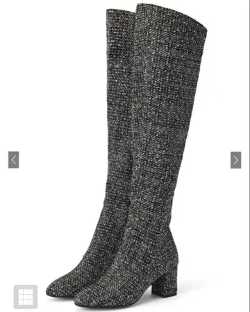 트위드 니하이 부츠