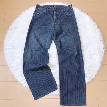 RED EAR 데님 청바지 팬츠 바지 스트라이프 레어 남성용 32