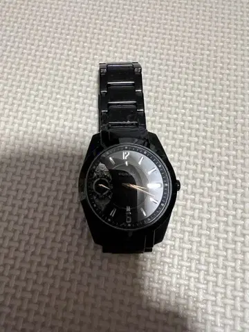 FOSSIL 블랙 손목시계 twist 쿼츠 배터리 방전