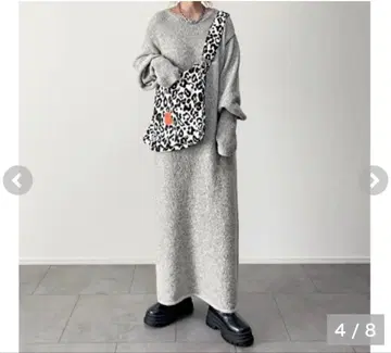 yumi 그레이 니트 원피스 L 사이즈