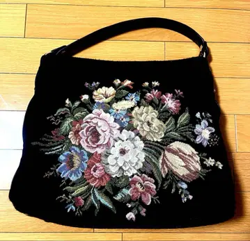 싱크비 핸드백 자카드 꽃무늬