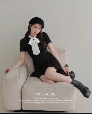 페더 스팽글 미니 원피스 mmeeme 에므미에므