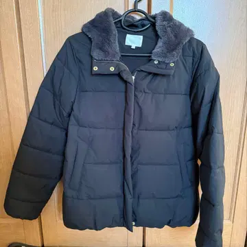 grove 후드 부착 블랙 다운 자켓 L 사이즈