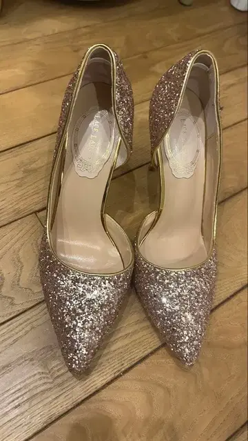 반짝반짝 스팽글 핑크 글리터 하이힐