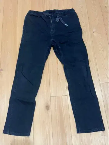 그라미치 x Lee 더블 네임 블랙 워크 팬츠