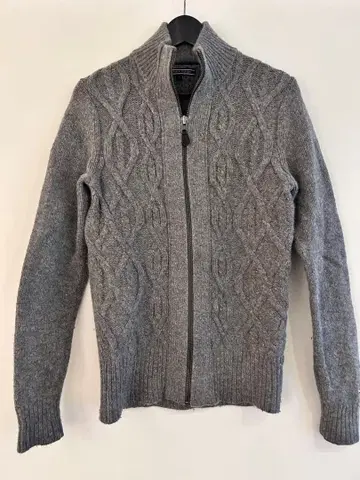 [ TOMMY HILFIGER ] 그레이 케이블 짜임 스웨터 S