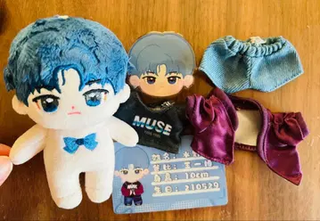 즉시 발송 10cm 왕이보 봉제 인형+의류 세트 1227