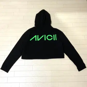 Avicii H&M 콜라보 후드티 아비치 짧은 기장 크롭 속기모