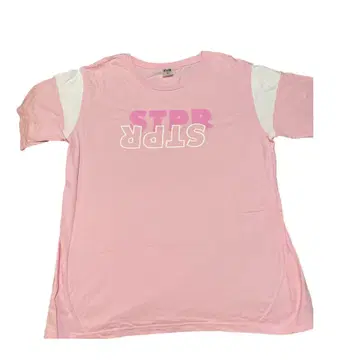 스토푸리/STPR/로고 티셔츠/사토미/사토미 군/핑크