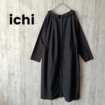 ichi 이치 울 셔츠 원피스 2way F 내추럴 앞뒤 착용