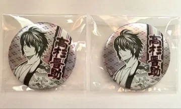 은혼 gintama 데 컬렉션 캔뱃지 타카스기 신스케 2개