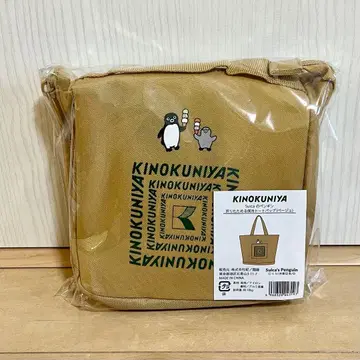 기노쿠니야 Suica 펭귄 접이식 보냉 토트백 베이지