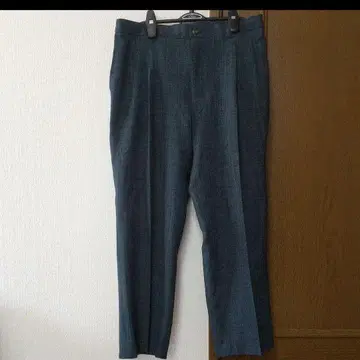 다크 블루 플리츠 슬랙스