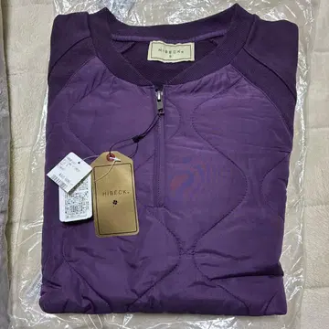 HIBECK 퍼플 집업 스웨터