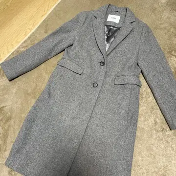 새상품급 이에나 테일러 칼라 롱 코트 36