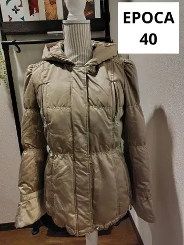 EPOCA 다운 자켓 40 샴페인 골드 베이지