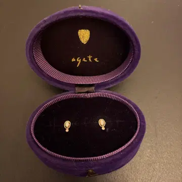 agate K10 오팔 귀걸이