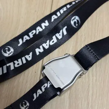 JAL 일본항공 시트 벨트 버클 넥스트랩 검정 블랙 새상품