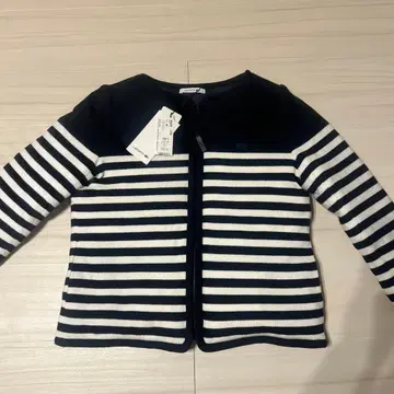 LACOSTE 스트라이프 가디건 40 다운 다운 자켓 보더