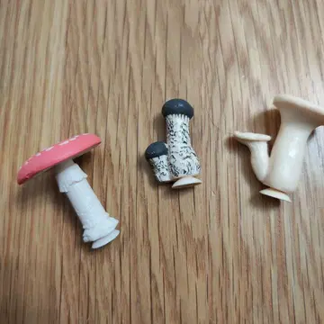 버섯 피규어 세트 3종류