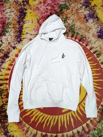 BORN X RAISED 화이트 후드티 L 사이즈