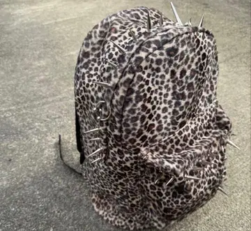 [Import] Leopard fur punk Backpack Y2K