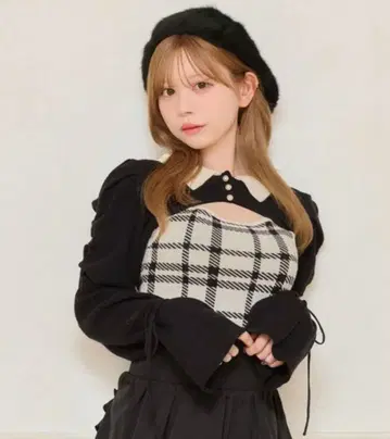 apres jour 소매 리본 니트 앙상블 XL