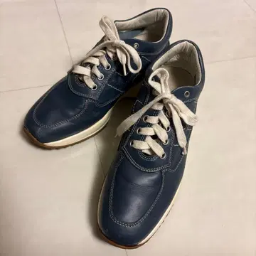 HOGAN 스니커즈 가죽 블루 24cm