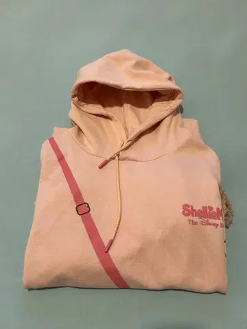 홍콩 디즈니 한정판 셰리 메이 후드, 포켓 부착 핑크 플리스