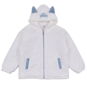 볼칸 복슬복슬 컬러 고양이 귀 퍼 블루종