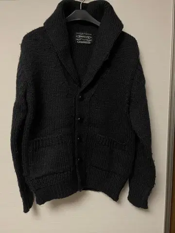 whiteline 로우게이지 니트 가디건 카우친 울 자켓