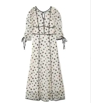 SNIDEL Sustaina 플로키 프린트 드레스