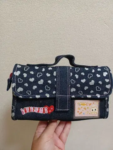 헤이세이 레트로 데님 펜 케이스 빵집쨩