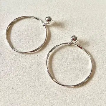 노제스 실버 귀걸이 반지