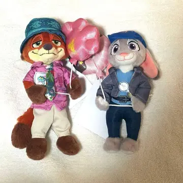 도쿄 디즈니 리조트 주토피아2 주디 닉 인형 배지