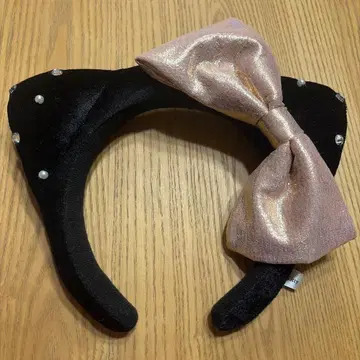 유니버설 스튜디오 재팬 유니버셜 머리띠 펄 핑크 리본 키티