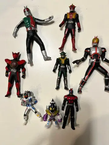 가면라이더 소프트 비닐 8체 세트